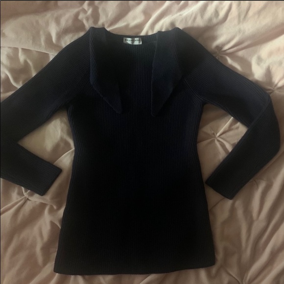Balenciaga sweater stunning shapely navy XS - Picture 5 of 6